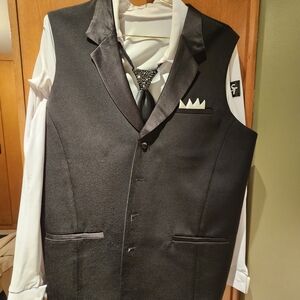 Elegant Black Men's Smooth. Dance Wear